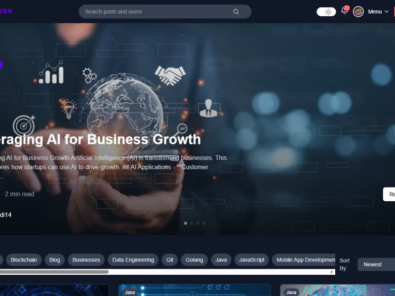 Newsx – Social Blogging Platform